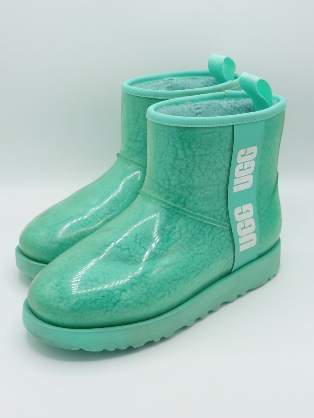 UGG Classic Clear Mini Emerald Green Waterproof Boot Size 7